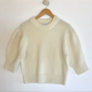 Stockholm Atelier & Other Stories Puff Sleeve Angora Wool Sweater